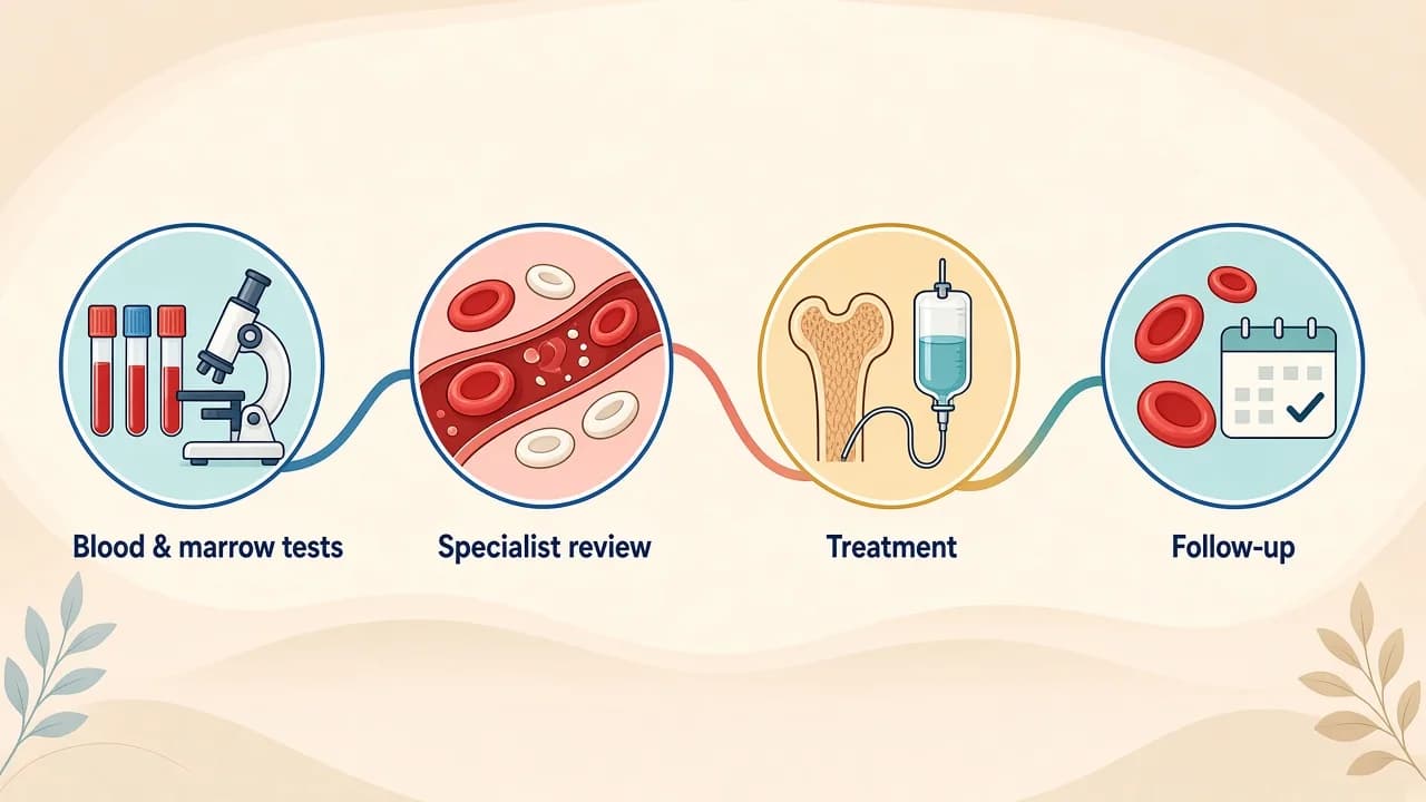 Records review, specialist assessment, procedure and recovery pathway for allogeneic stem cell transplant