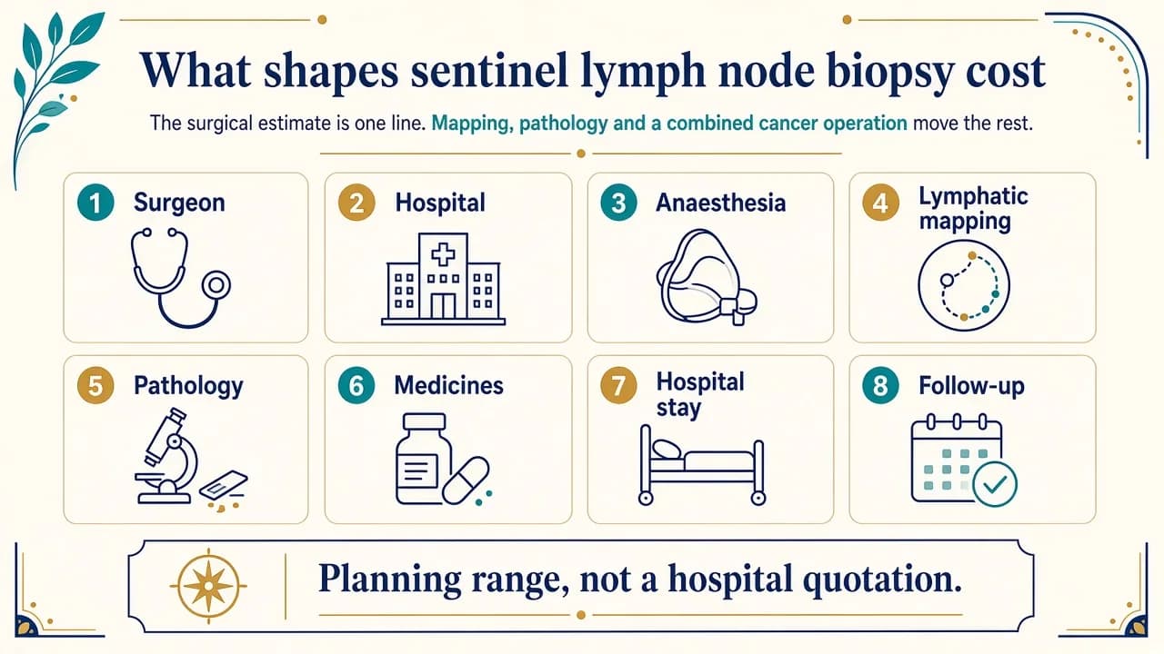 Factors that affect the cost of sentinel lymph node biopsy in India