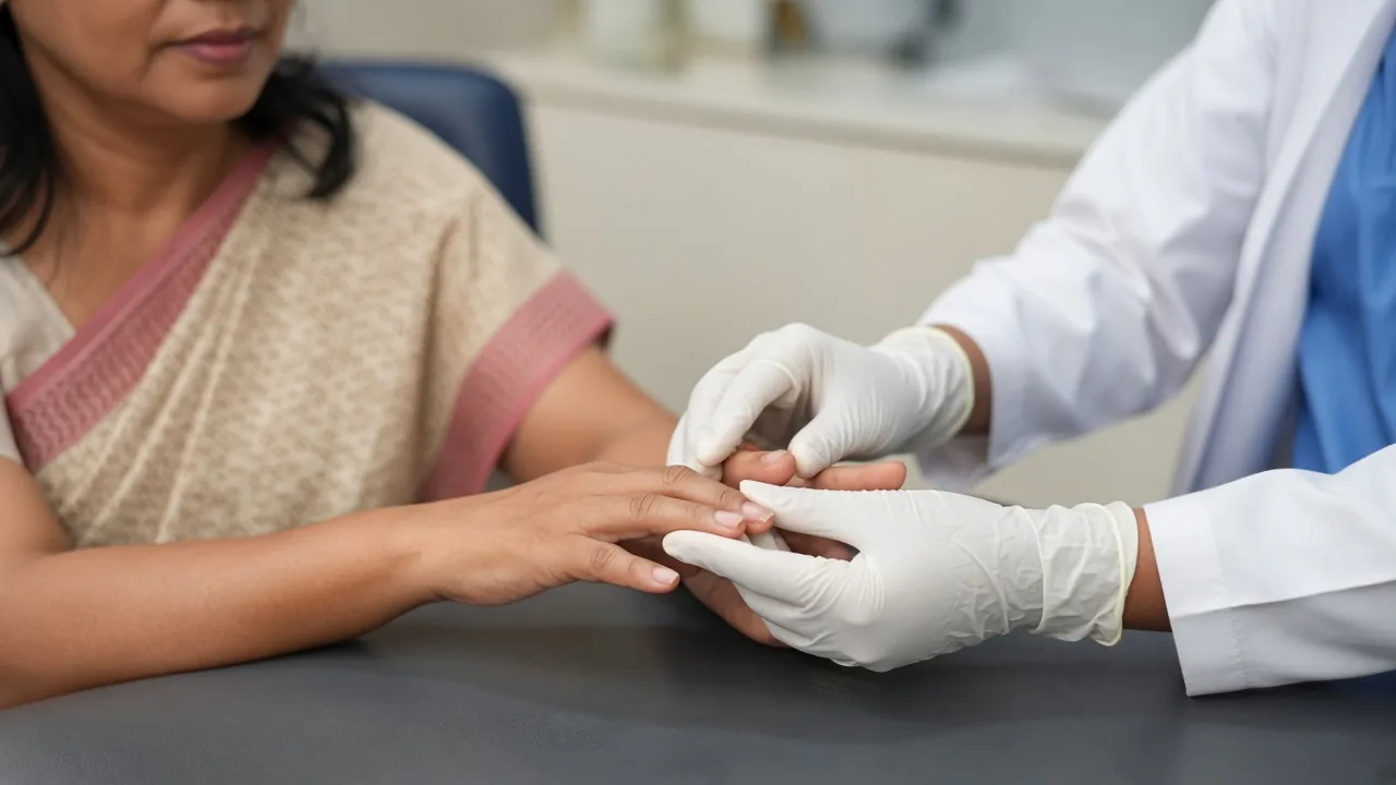 Hand and fingertip assessment for chemotherapy neuropathy