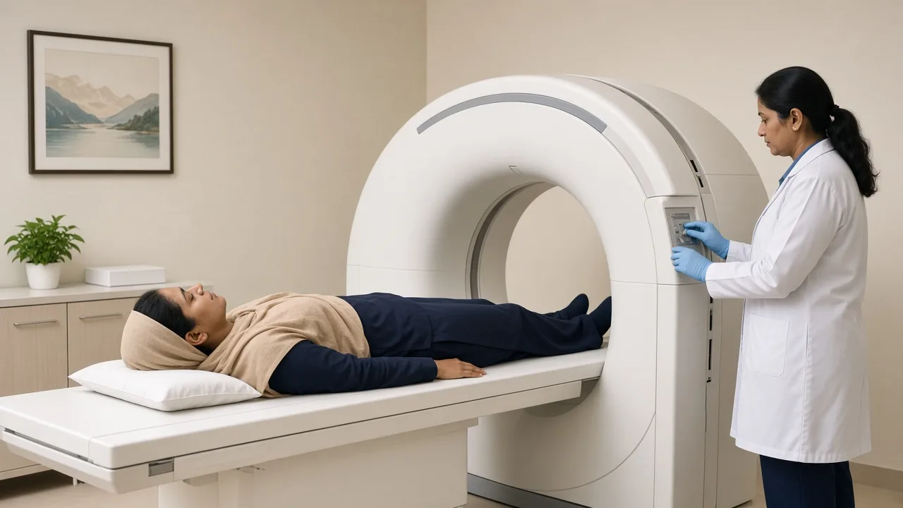 Bone-density scan during aromatase-inhibitor hormone therapy