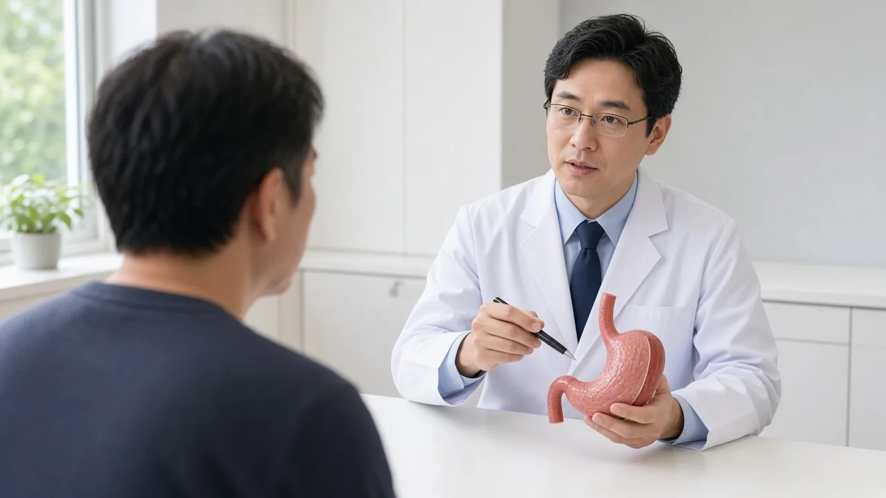 Educational illustration of an unlabeled Roux-en-Y gastric bypass used as the hero